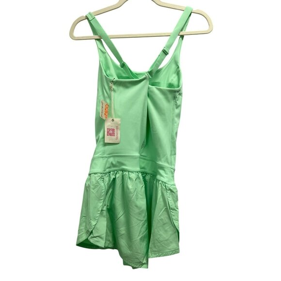 Free People x Hatch Lime Righteous Runsie One Piece Sz XS NWT - Picture 4 of 6